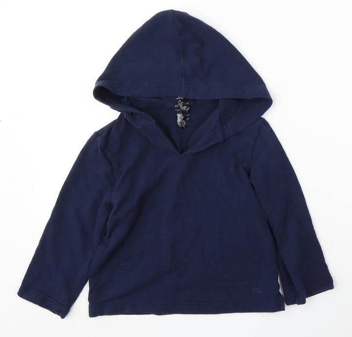 Gap Womens Blue Cotton Pullover Hoodie Size 4