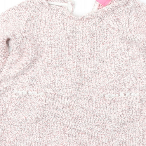 Young Dimension Girls Pink  Cotton Pullover Jumper Size 12-18 Months