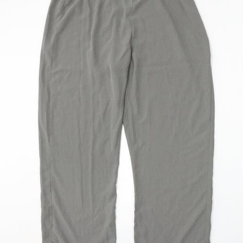 BHS Womens Grey  Polyester Trousers  Size 14 L28 in Regular