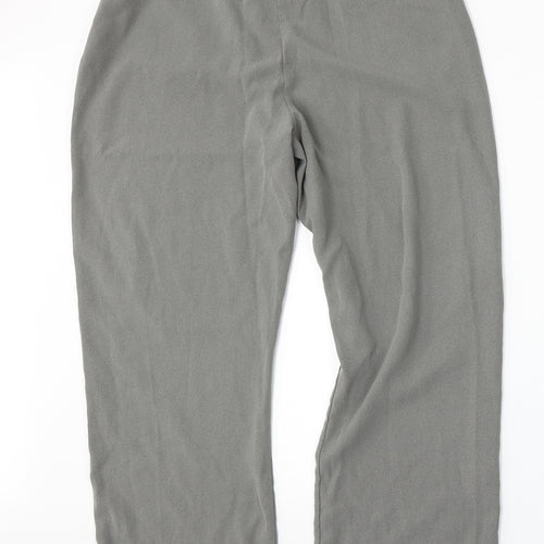 BHS Womens Grey  Polyester Trousers  Size 14 L28 in Regular