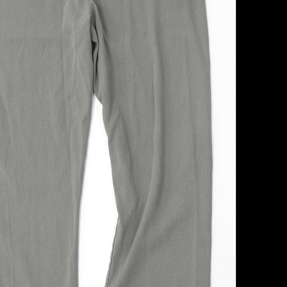 BHS Womens Grey  Polyester Trousers  Size 14 L28 in Regular
