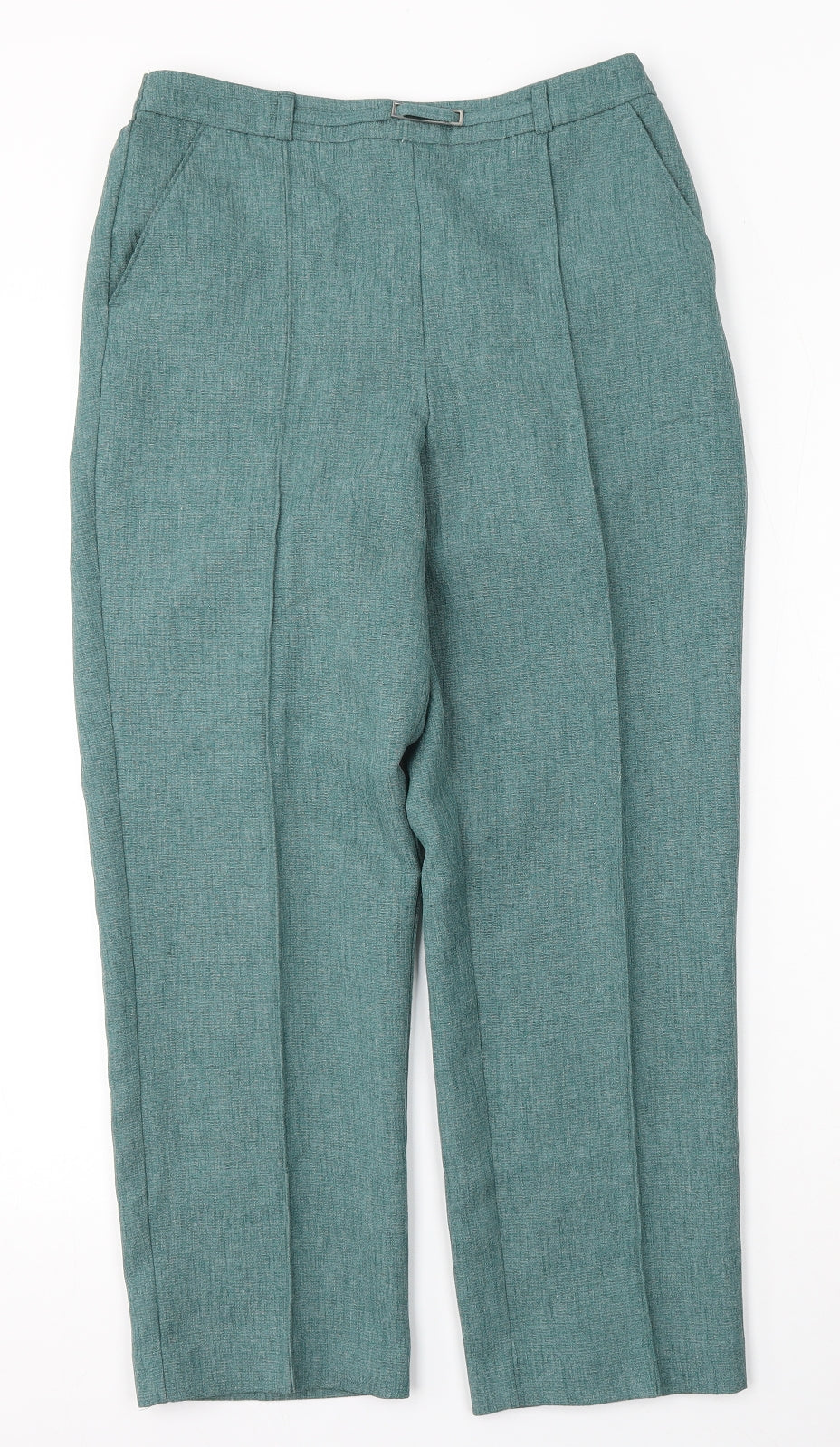 Honor Milburn Womens Green  Polyester Trousers  Size 10 L25 in Regular