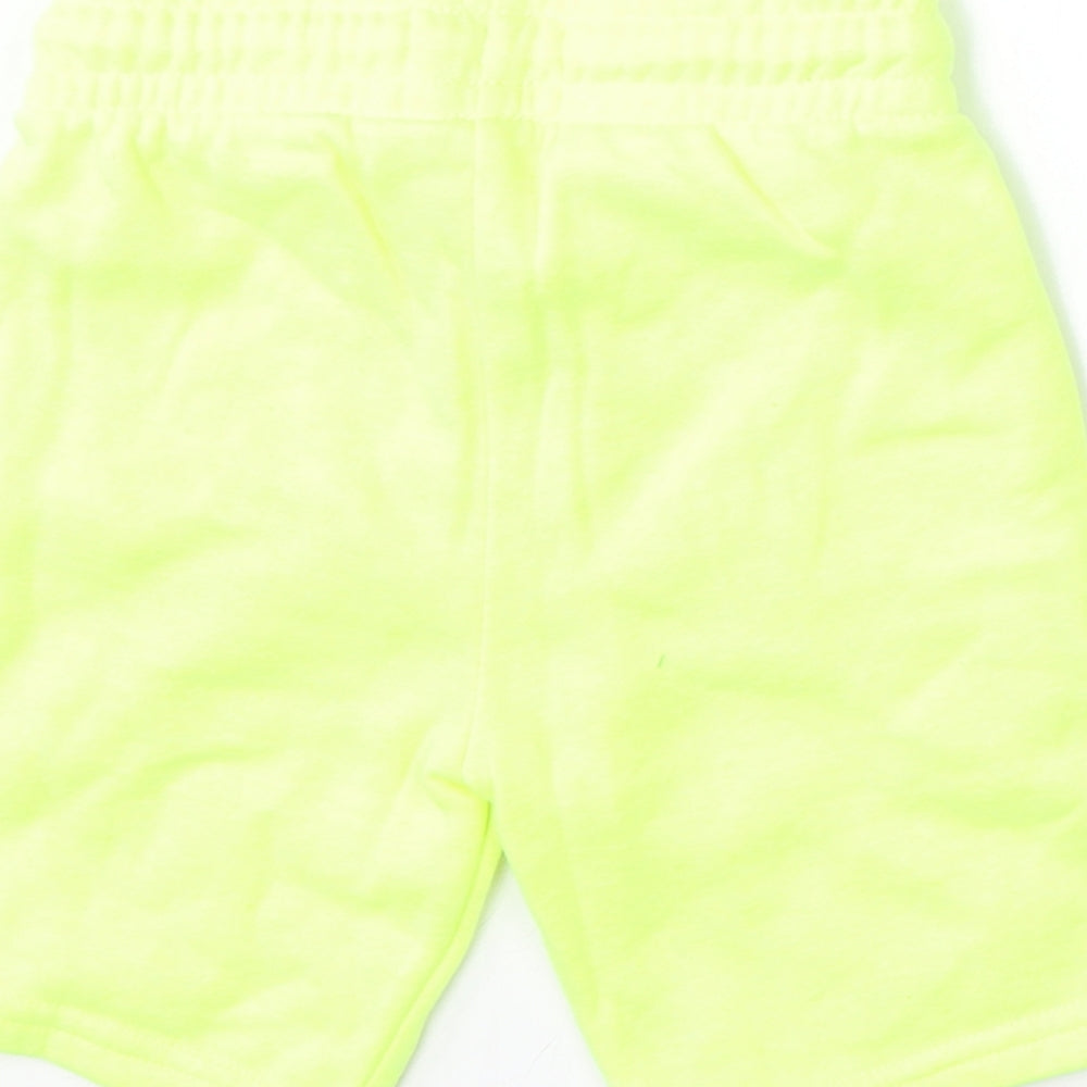 Primark Boys Yellow  Cotton Sweat Shorts Size 4-5 Years  Regular