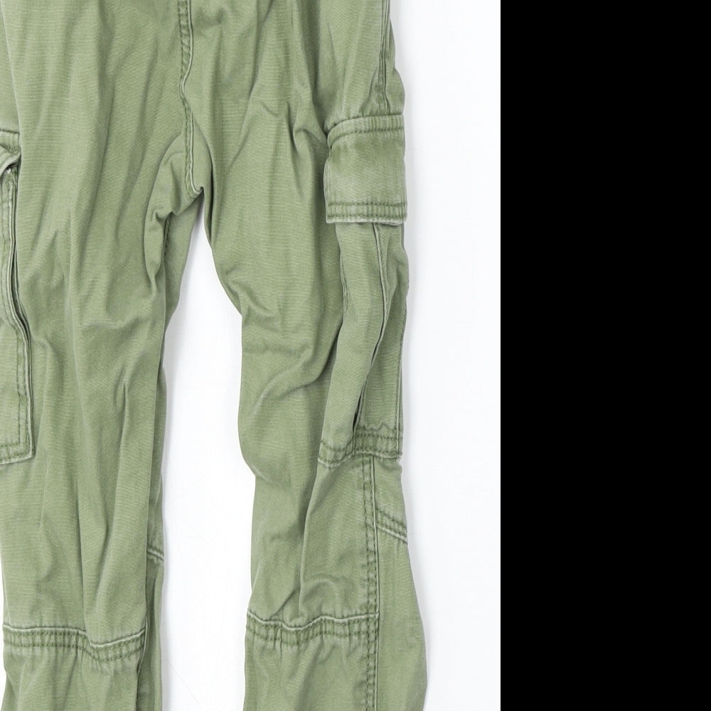 H&M Boys Green  Cotton Cargo Trousers Size 5-6 Years  Regular