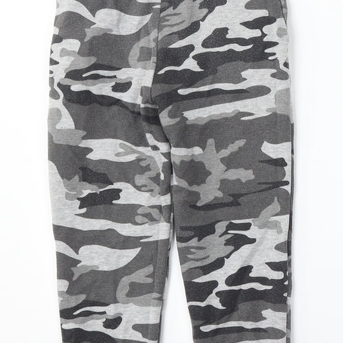 Primark Boys Grey Camouflage Cotton Jogger Trousers Size 4-5 Years  Regular