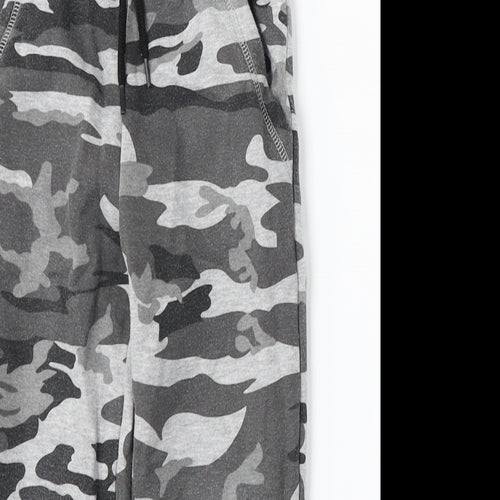 Primark Boys Grey Camouflage Cotton Jogger Trousers Size 4-5 Years  Regular