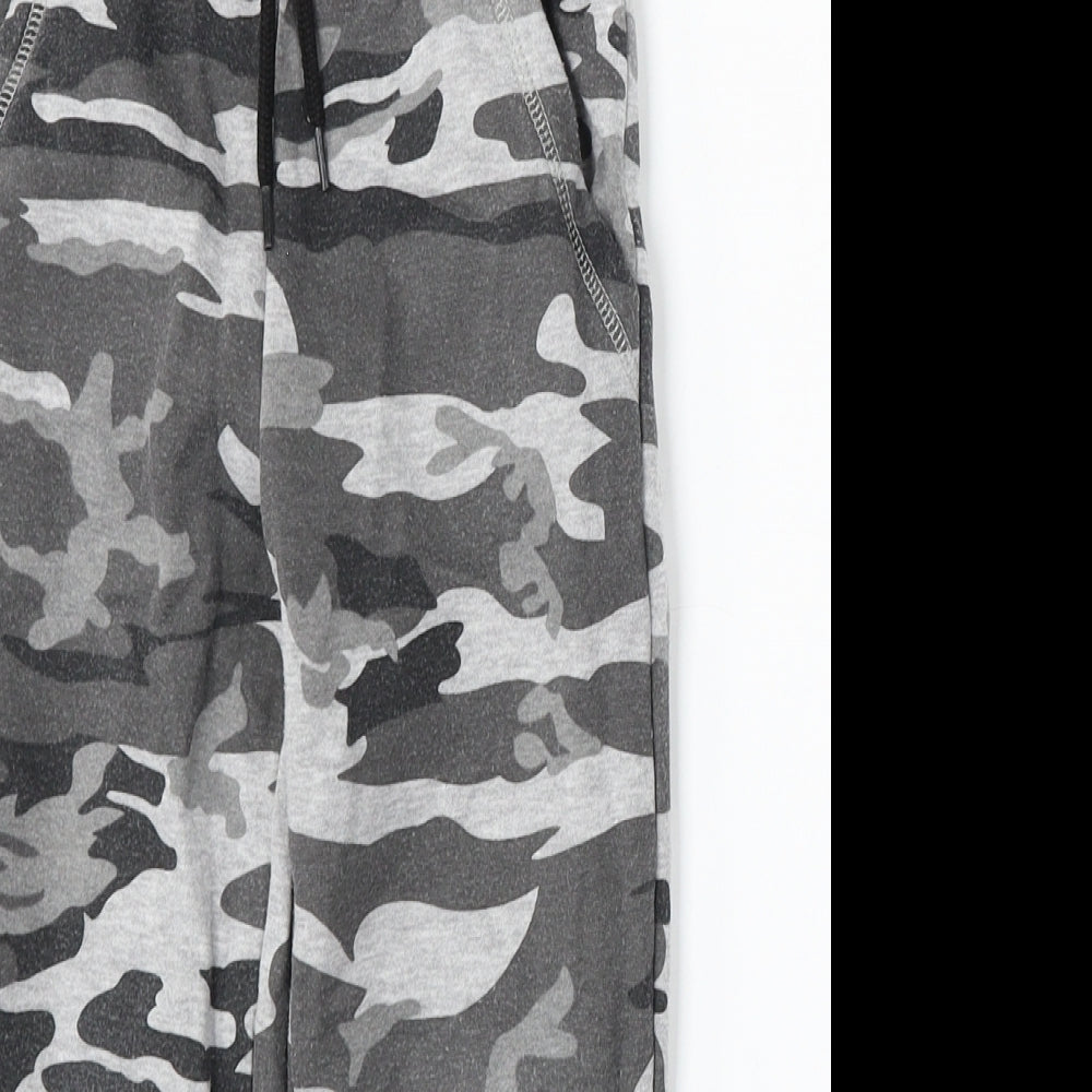 Primark Boys Grey Camouflage Cotton Jogger Trousers Size 4-5 Years  Regular