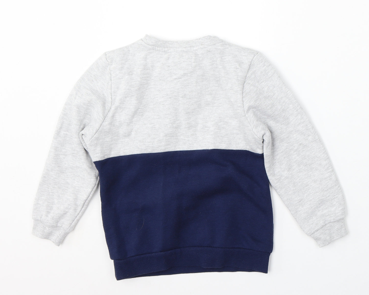 Jeff&Co Boys Grey  Cotton Pullover Sweatshirt Size 5-6 Years