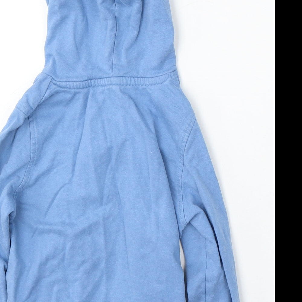 Lily&Dan Boys Blue  Cotton Pullover Hoodie Size 5-6 Years