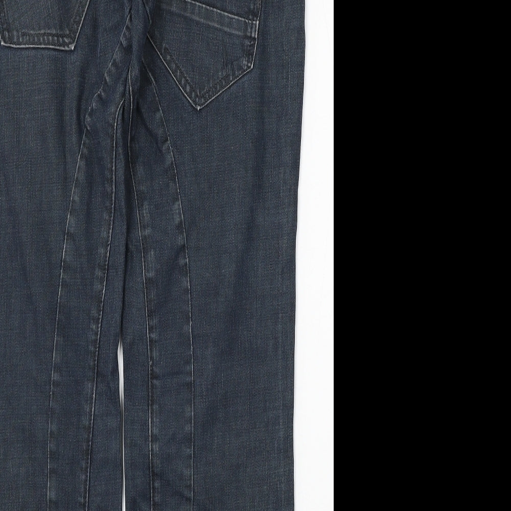 883 Police Mens Blue  Cotton Straight Jeans Size 32 L32 in Regular Button