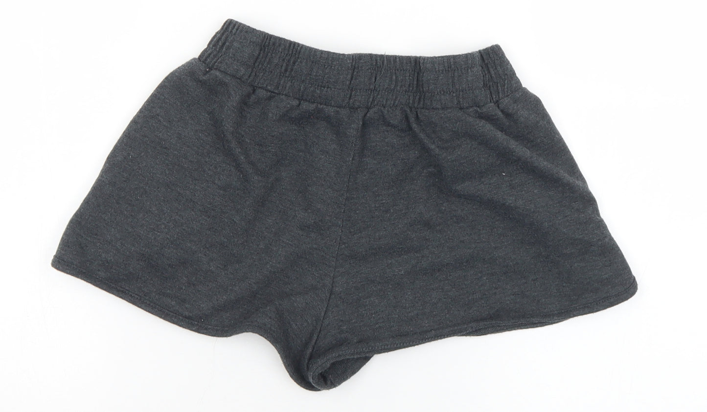 Miso Womens Grey  Polyester Hot Pants Shorts Size 12  Regular