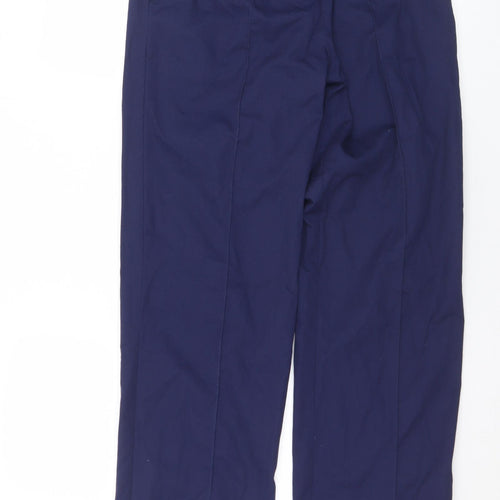 Boyd Cooper Mens Blue  Polyester Trousers  Size 24 in L29 in Regular Button