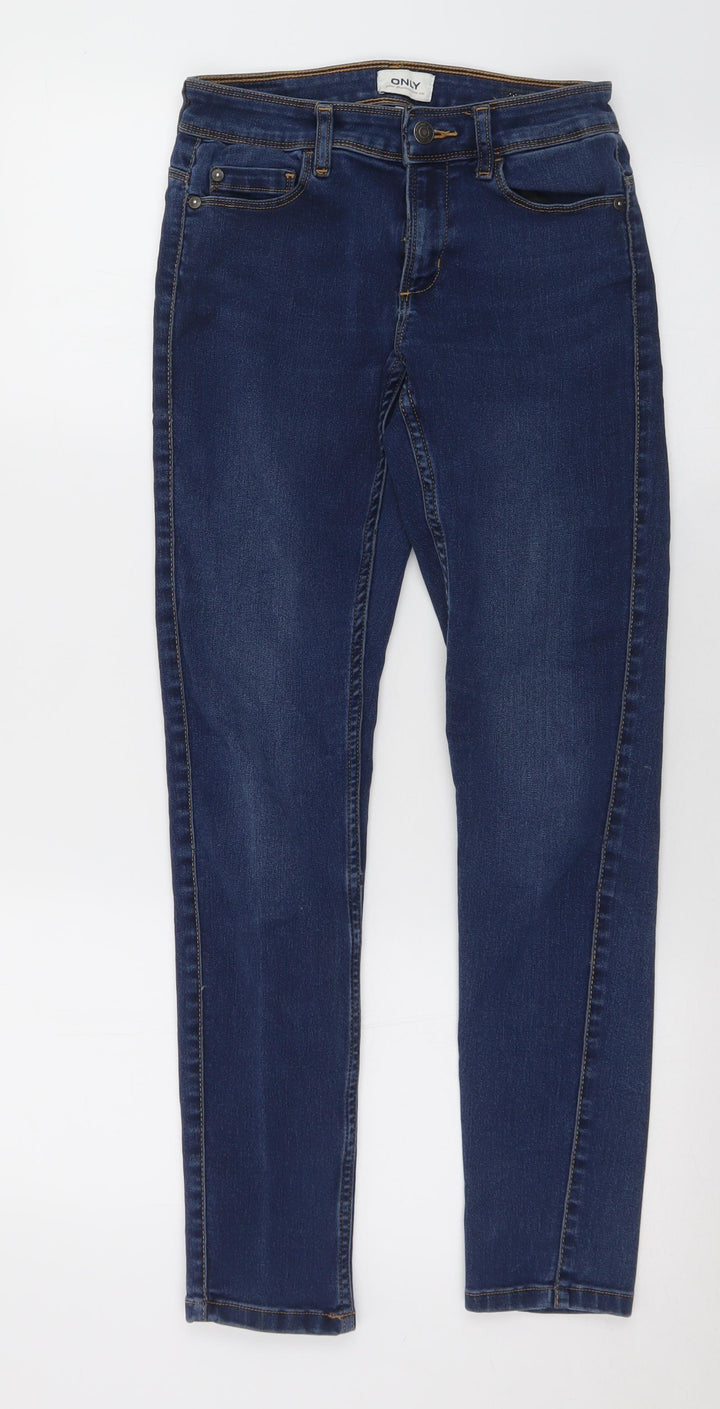 Only Womens Blue Cotton Skinny Jeans Size 26 in L29 in Slim Button