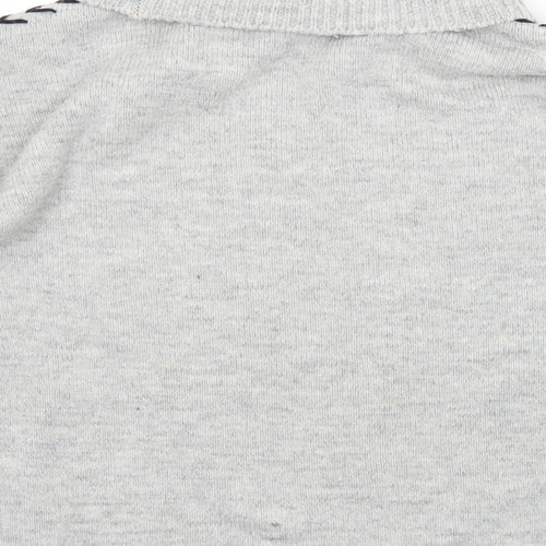 Dorothy Perkins Womens Grey Roll Neck  Acrylic Pullover Jumper Size 12