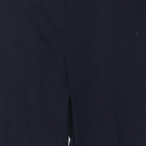 Marks and Spencer Womens Black  Polyester Trousers  Size 20 L31 in Regular Button