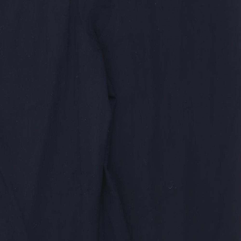 Marks and Spencer Womens Black  Polyester Trousers  Size 20 L31 in Regular Button