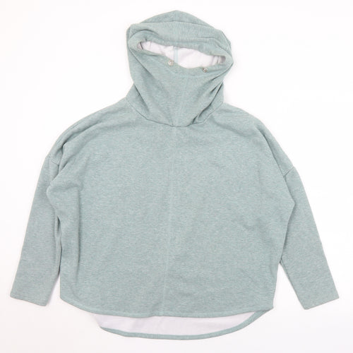 Dunnes Stores Womens Green  Polyester Pullover Hoodie Size M