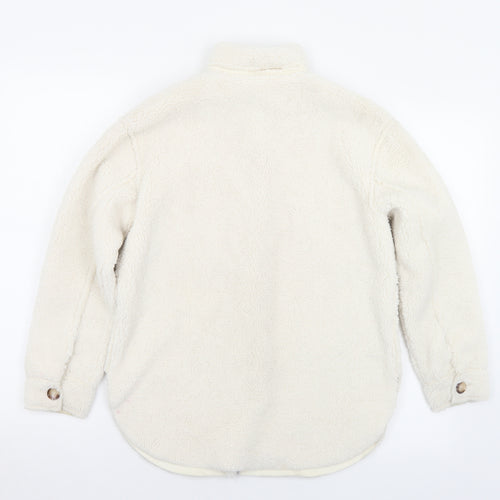 Matalan Girls Ivory   Jacket Coatigan Size 11 Years  Button