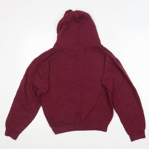 Club Classic Boys Purple  Cotton Pullover Hoodie Size 9-10 Years