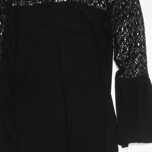 Blue Bell Womens Black  Polyester Shift  Size 8  Round Neck