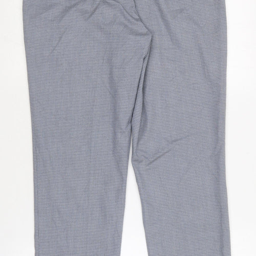 Marks and Spencer Womens Grey  Polyester Dress Pants Trousers Size 34 in L27.5 in Slim