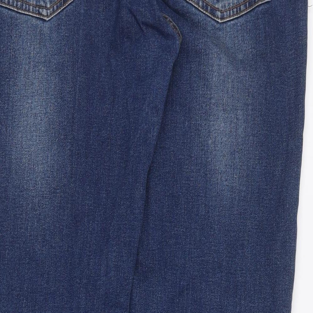 Firetrap Mens Blue  Cotton Straight Jeans Size 38 L31 in Regular