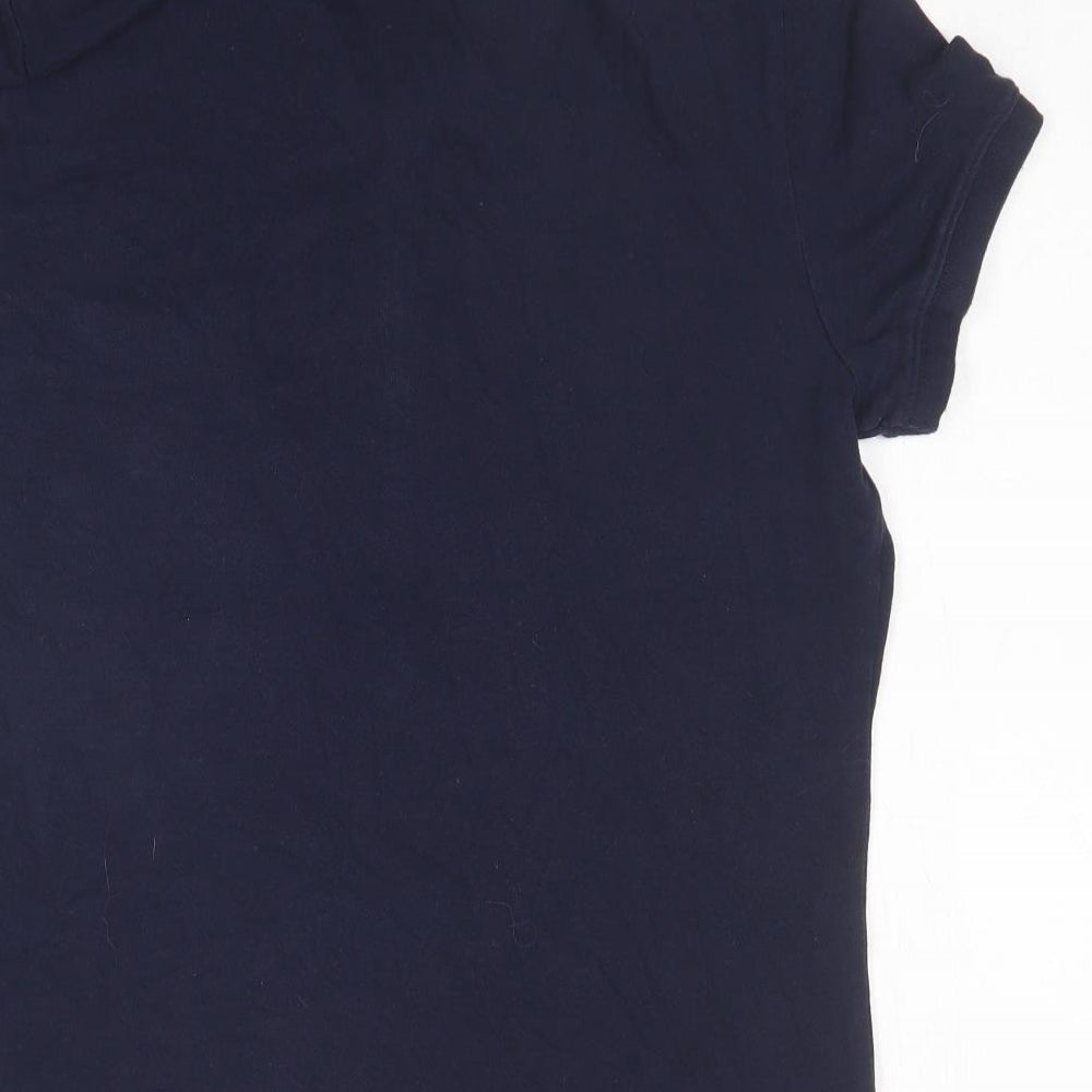 Aero Postale Boys Blue  Cotton Basic Polo Size L Collared