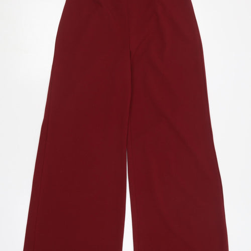 NaaNaa Womens Red  Polyester Trousers  Size 10 L30 in Regular