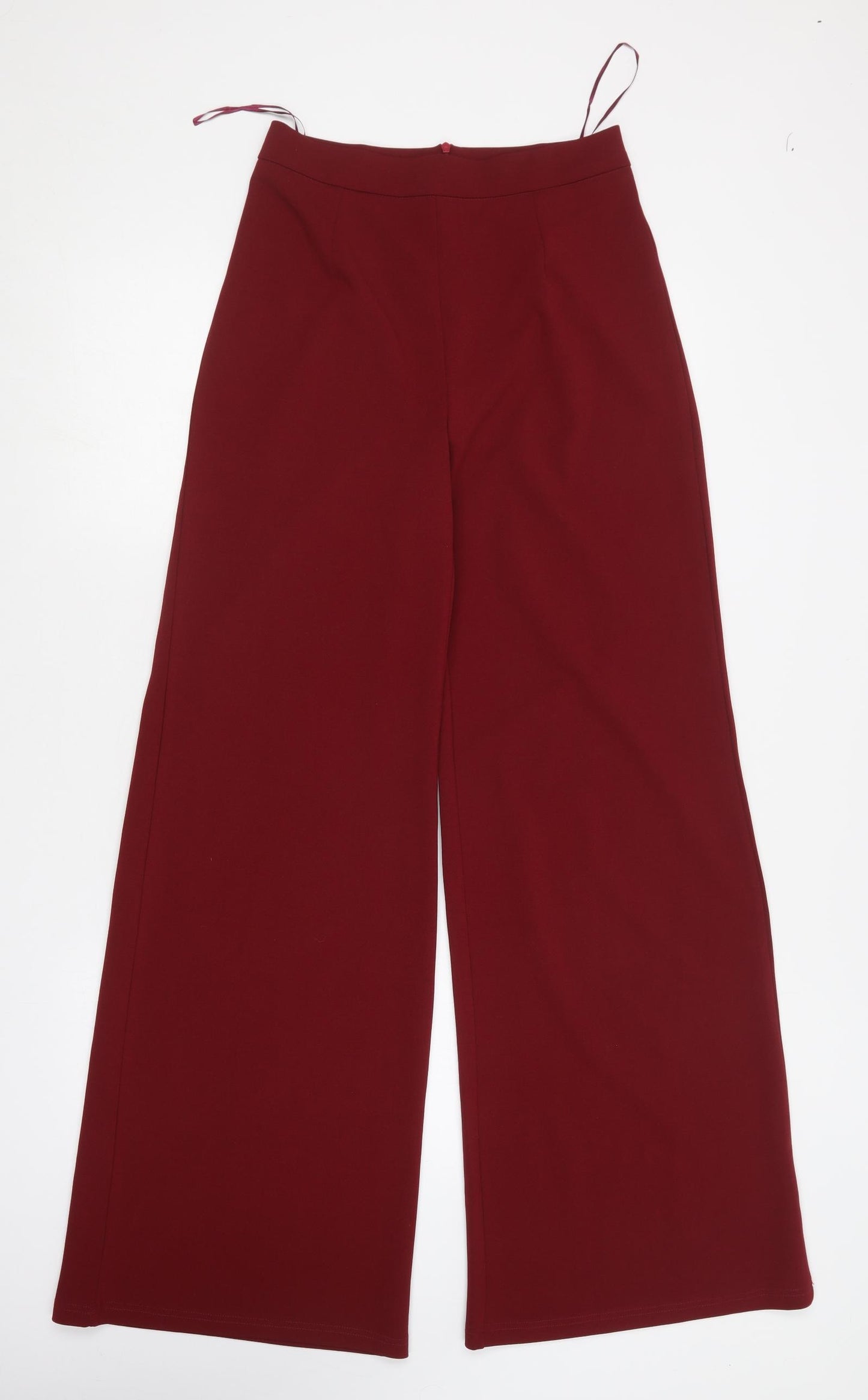 NaaNaa Womens Red  Polyester Trousers  Size 10 L30 in Regular