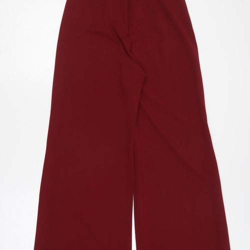 NaaNaa Womens Red  Polyester Trousers  Size 10 L30 in Regular