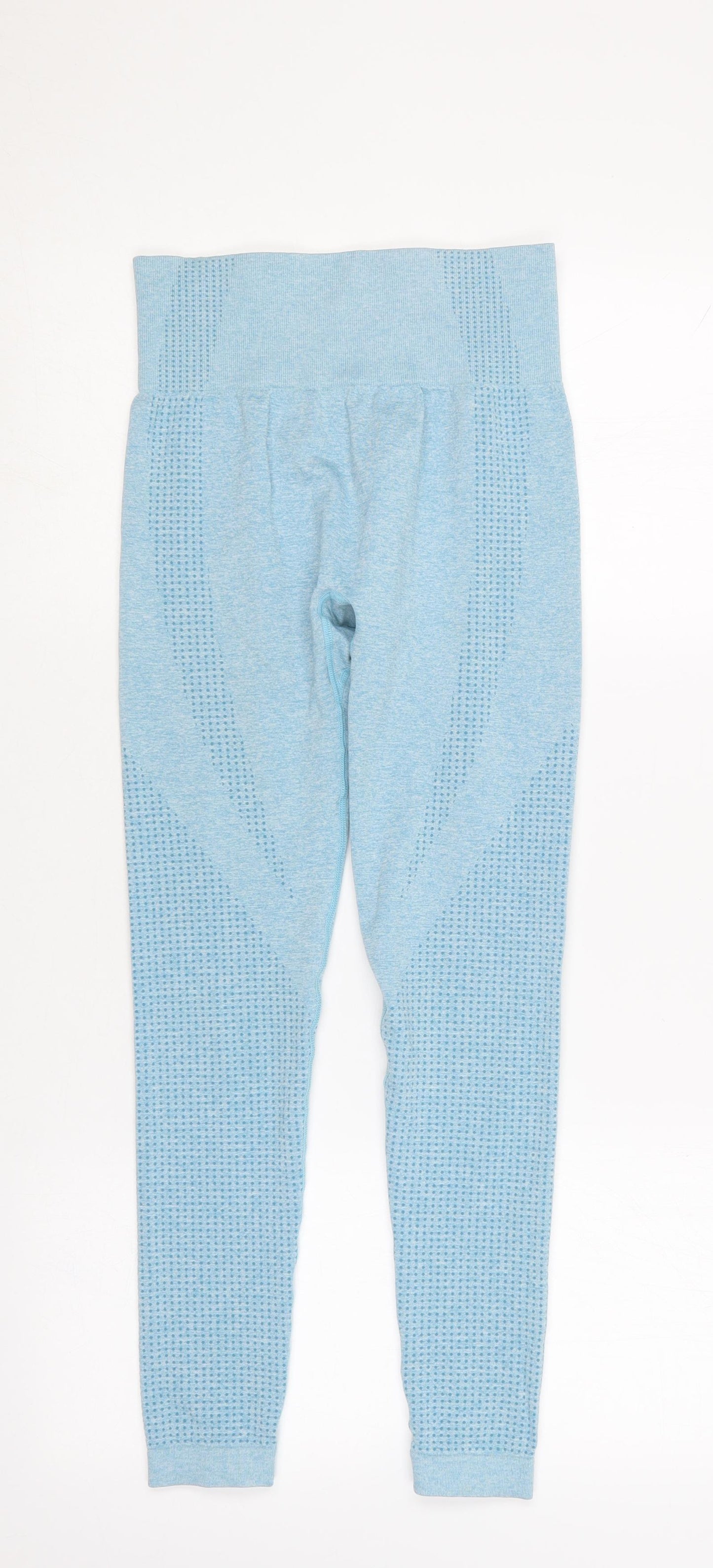 Preworn Womens Blue  Nylon Compression Leggings Size S L23 in Regular