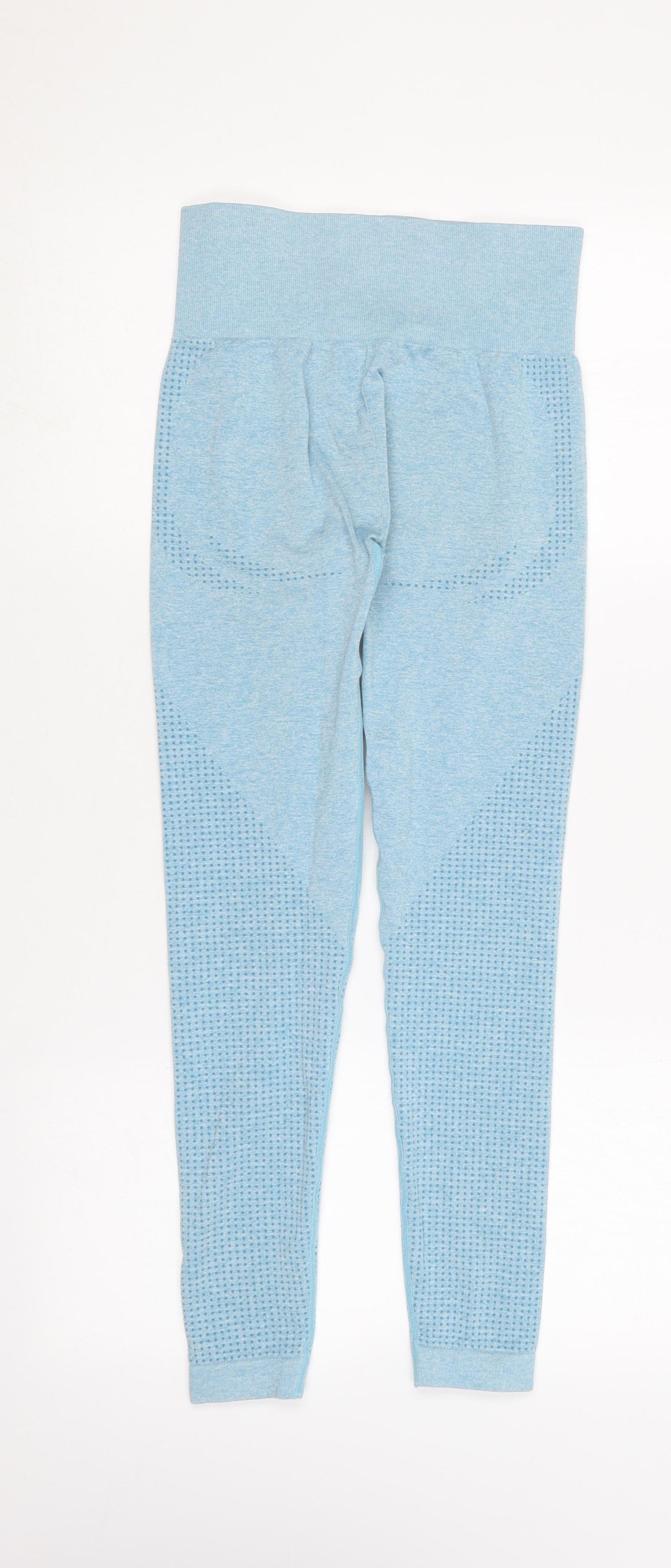 Preworn Womens Blue  Nylon Compression Leggings Size S L23 in Regular