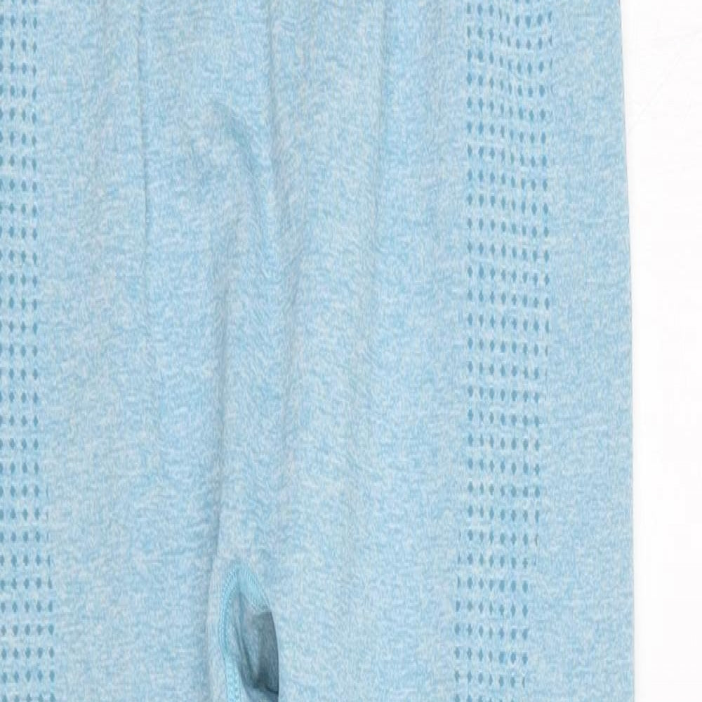 Preworn Womens Blue  Nylon Compression Leggings Size S L23 in Regular