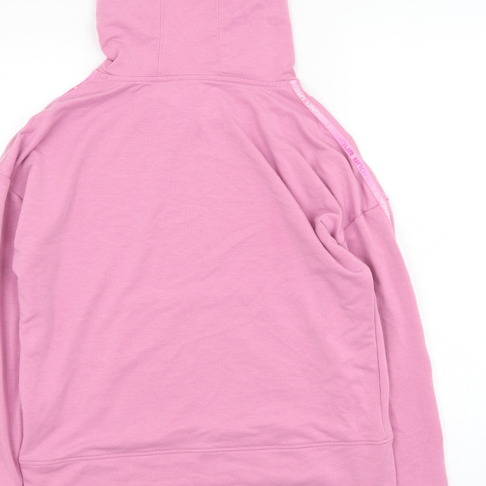Under armour Womens Pink  Polyester Pullover Hoodie Size S  Pullover
