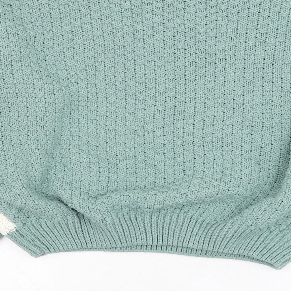 In the Style Womens Grey Round Neck  Acrylic Pullover Jumper Size 8