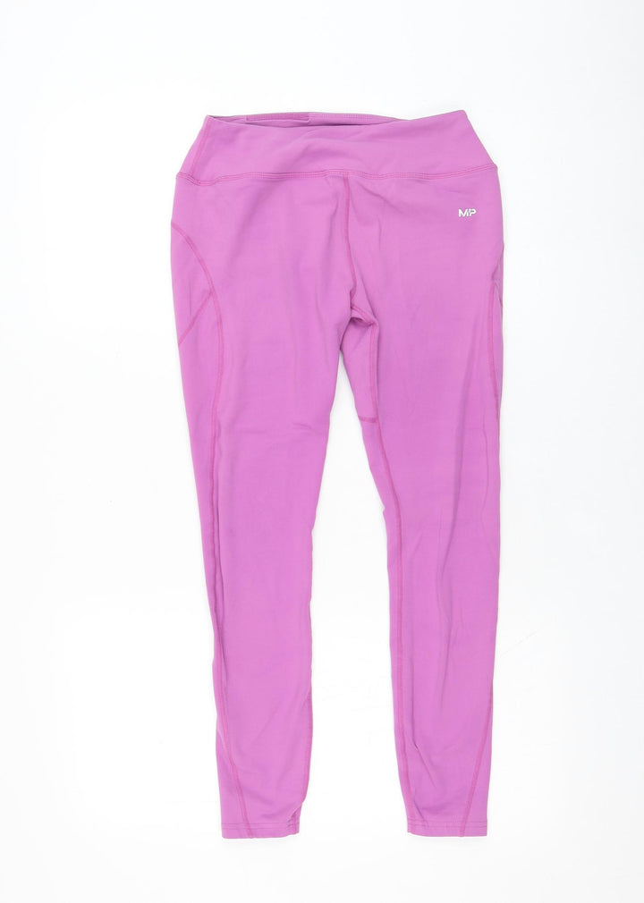 MP Womens Purple Nylon Compression Leggings Size M L25 in Regular Pullover