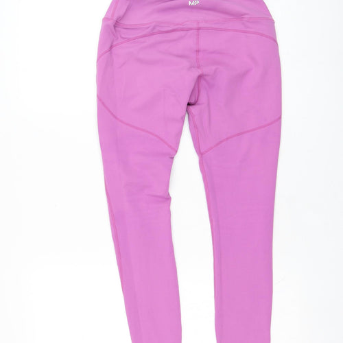 MP Womens Purple  Nylon Compression Leggings Size M L25 in Regular Pullover