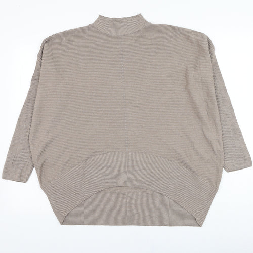 Primark Womens Brown Round Neck  Cotton Pullover Jumper Size 12