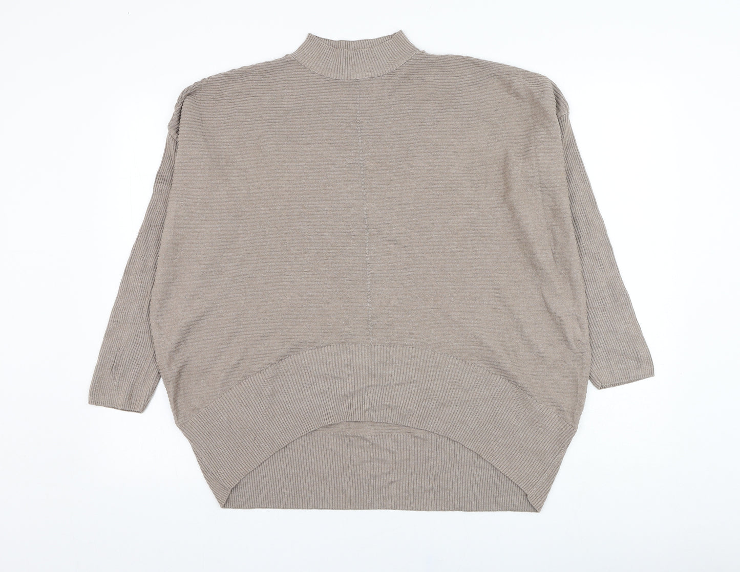 Primark Womens Brown Round Neck  Cotton Pullover Jumper Size 12