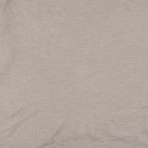 Primark Womens Brown Round Neck  Cotton Pullover Jumper Size 12