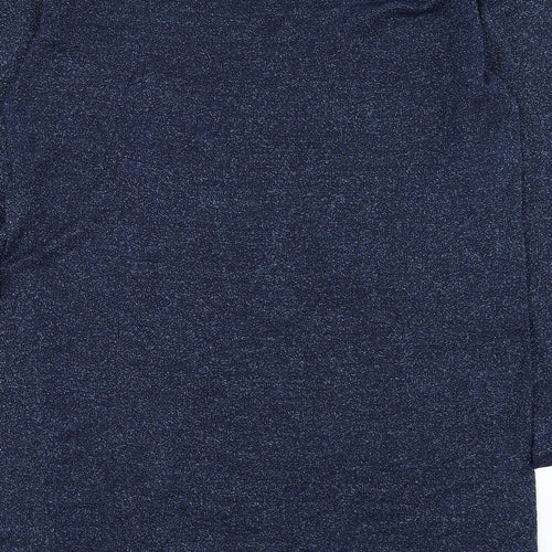 Brave Soul Womens Blue Round Neck  Viscose Pullover Jumper Size L