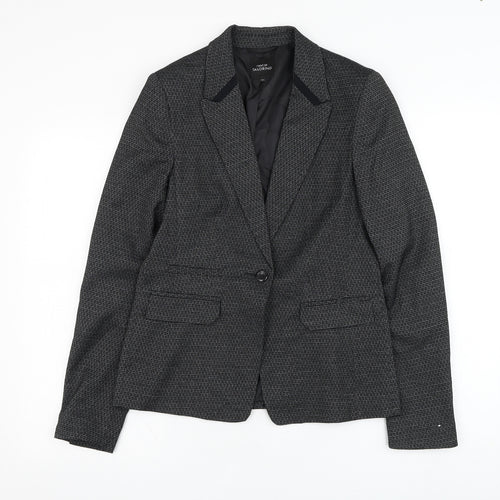 NEXT Womens Black   Jacket Blazer Size 10  Button