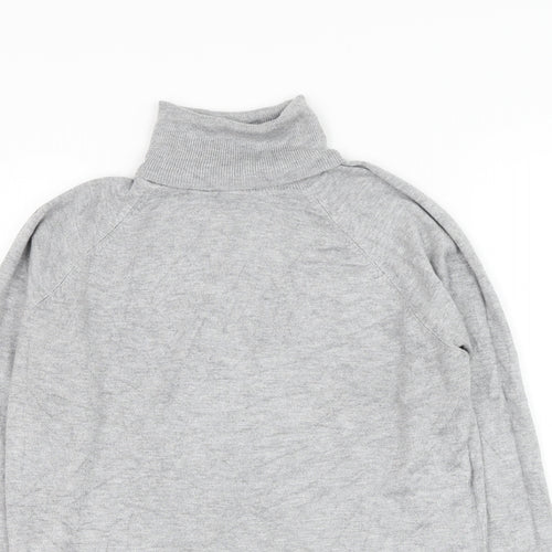 George Womens Grey Roll Neck  Viscose Pullover Jumper Size 10