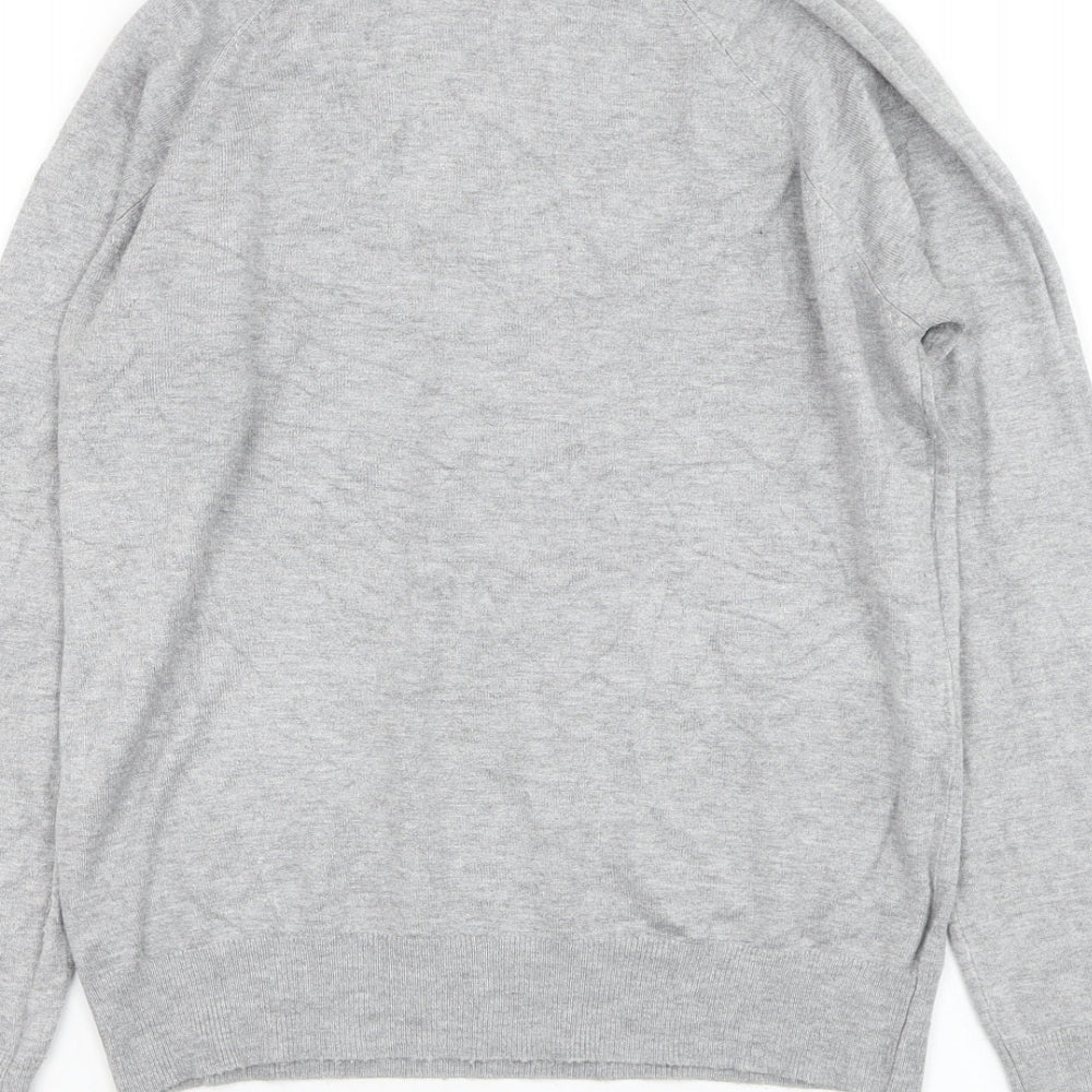 George Womens Grey Roll Neck  Viscose Pullover Jumper Size 10