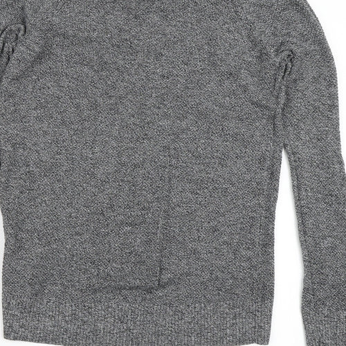 Gap Womens Grey V-Neck  Cotton Pullover Jumper Size XS