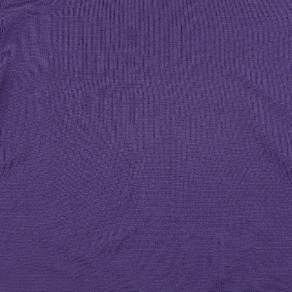 James Pringle Mens Purple Crew Neck  Acrylic Pullover Jumper Size XL