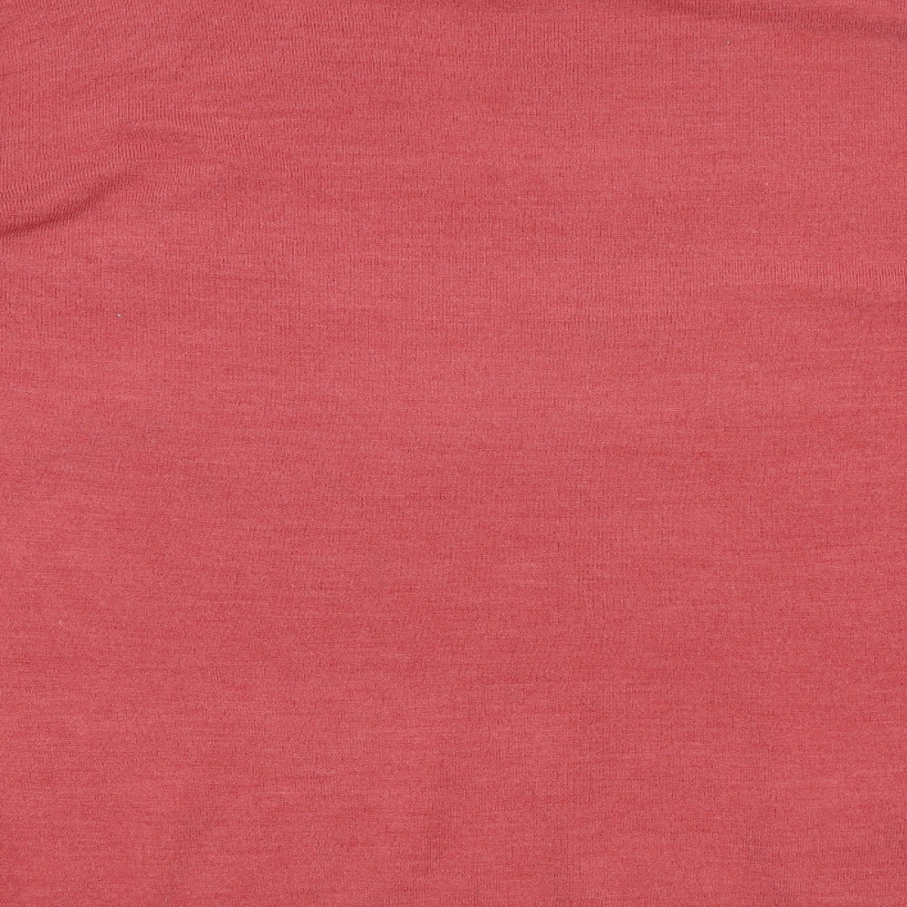Atlantic Bay Mens Pink Crew Neck  Acrylic Pullover Jumper Size XL
