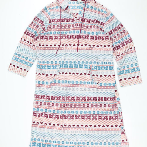 pretty secrets Womens Multicoloured Geometric Polyester Top Robe Size 16  Drawstring