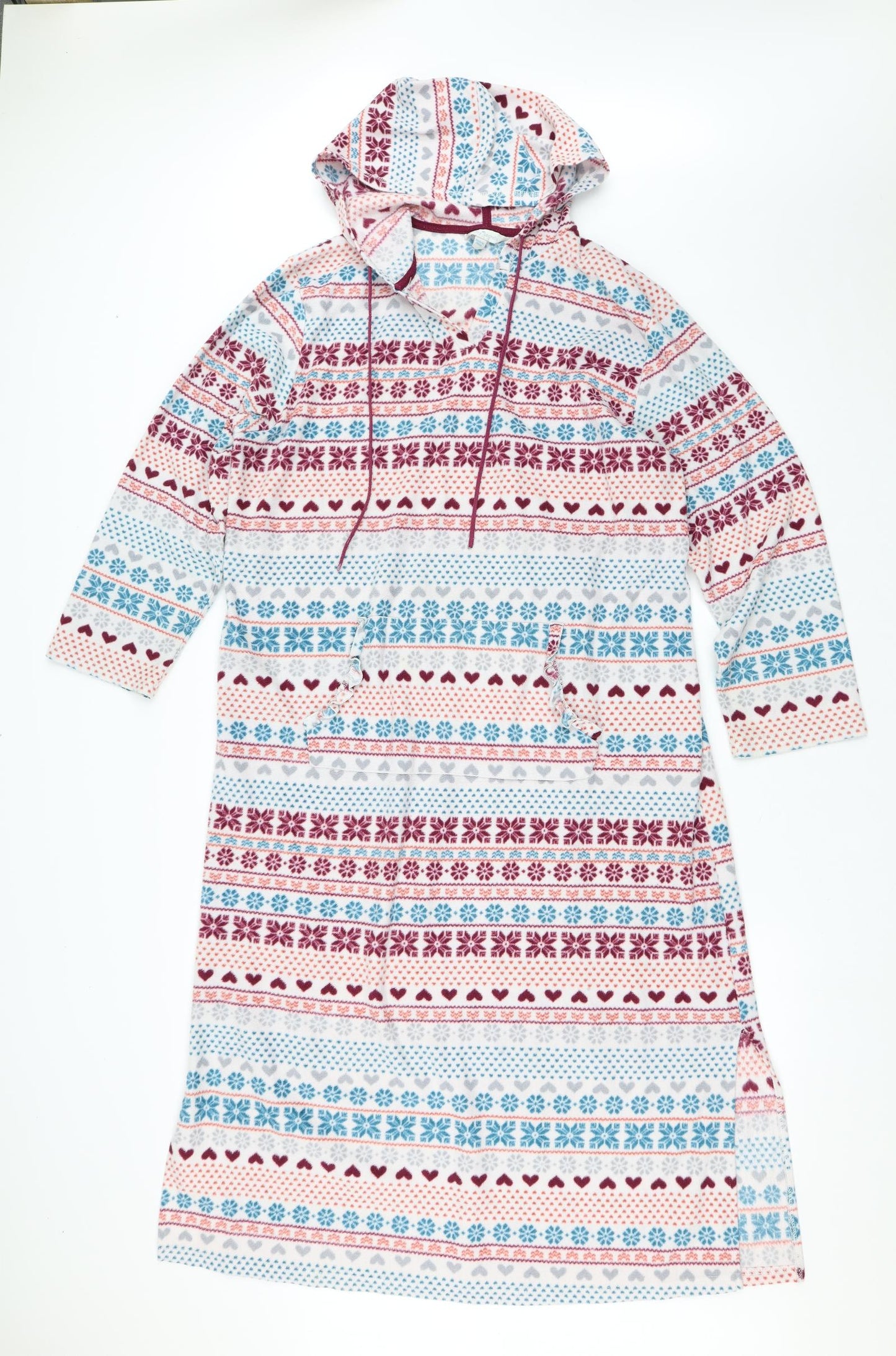 pretty secrets Womens Multicoloured Geometric Polyester Top Robe Size 16  Drawstring