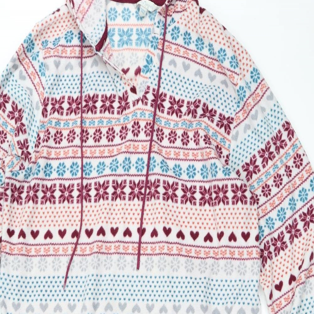 pretty secrets Womens Multicoloured Geometric Polyester Top Robe Size 16  Drawstring